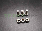 Крепеж крестовины барабана, EBI097, (винт М8x16, гайка, с правой резьбой), комплект 3шт