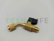 Переходник (Адаптер с шаровым вентилем) Value угловой (с R-22 на R-410A) CV11