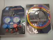 Коллектор манометрический DSZH WK-C3601S (под R22, R404A, R134A) со шлангами Коллектор манометрический DSZH WK-C3601S (под R22, R404A, R134A) со шлангами