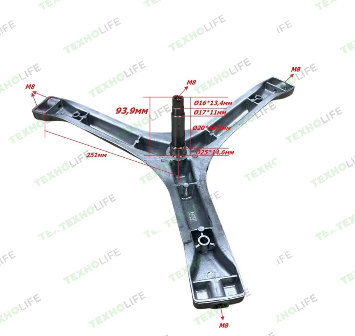 Крестовина барабана стиральной машины, Midea, Dexp, Leran, Бирюса, Tcl, 4c115-00006