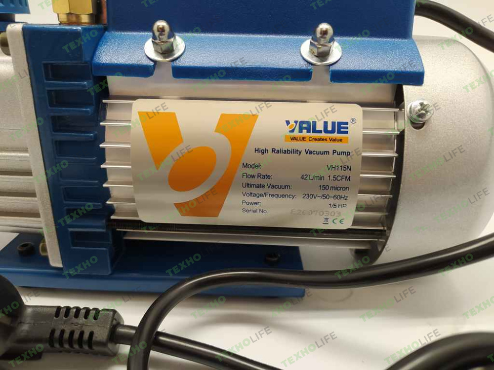 Вакуумный насос 1-ст VALUE VH115N (42л/мин) Вакуумный насос 1-ст VALUE VH115N (42л/мин)