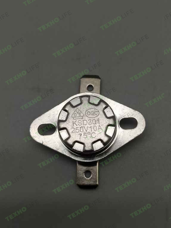 Датчик температуры KSD 75°С 220V, 10A