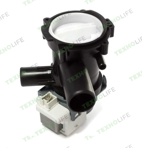 Насос стиральной машины, HANYU, 30W, на 3 защелках, клеммы вперед вместе, с улиткой, 141896 PMP033BO