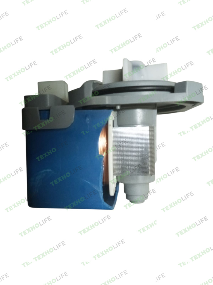 Насос стиральной машины, 30W, на 4-ех защелках, фишка вперед, Bosch, Siemens, PMP023BO,уценка