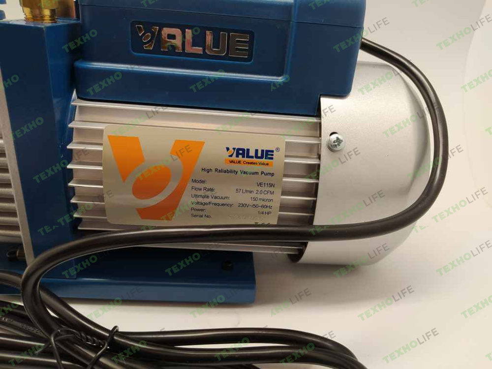 Вакуумный насос 1-ст VALUE VE115N (51л/мин)
