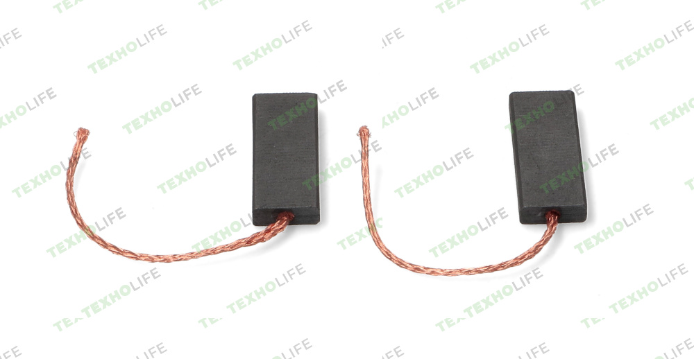 Щетки электродвигателя стиральной машины, 5*12,5*36мм, 2-х слойные, провод от центра, CAR010UN