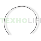 Термоусаживаемая трубка ТУТ 4,2/2,4мм (черная),цена за метр