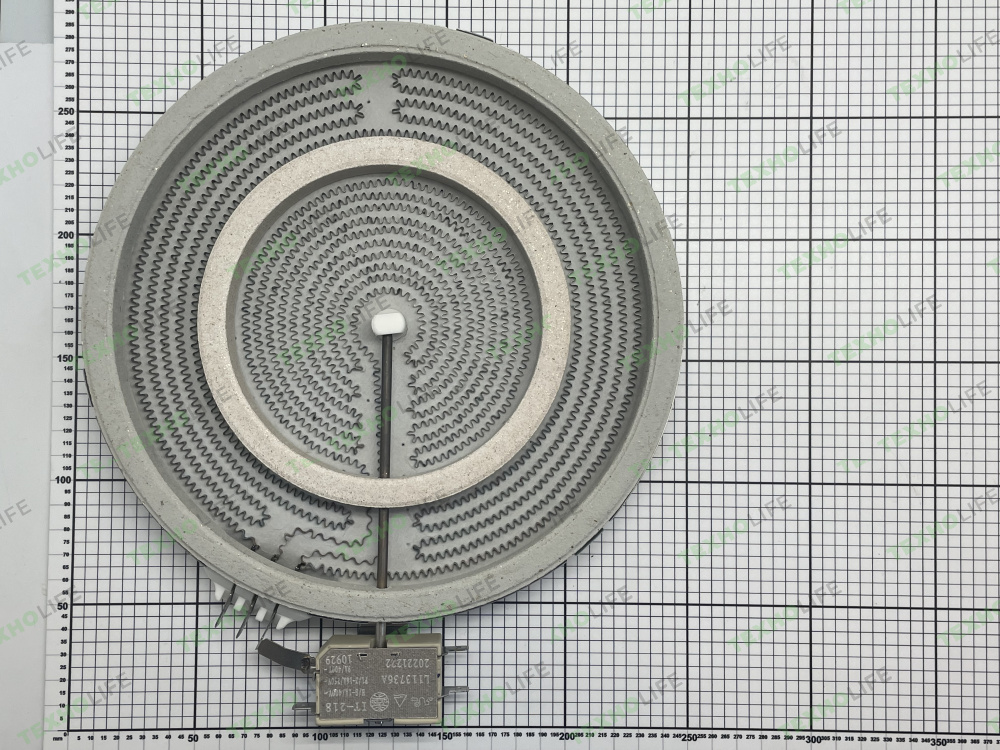 Конфорка стеклокерам. плиты, 750/2200W, D-230мм, Ariston, 481231018895, COK1054UN, WEBO, Китай