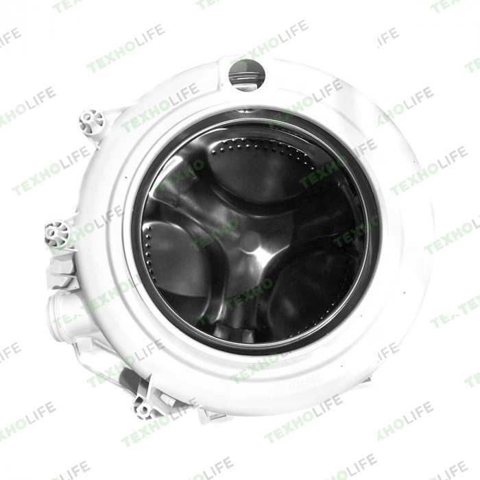 Бак стиральной машины, Indesit, C00109633, (в комплекте со шкивом без тэна)