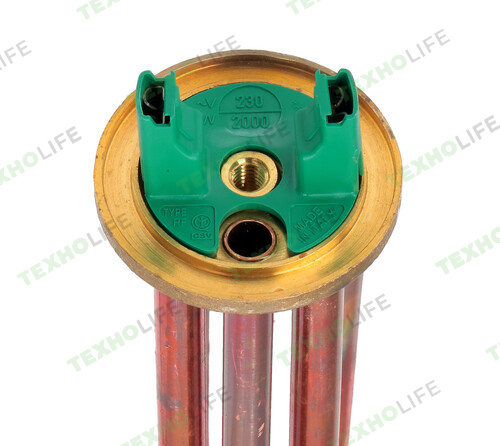 ТЭН водонагревателя, 2000W, фланец прижимной, RCF, медь, 184299, WTH001TR