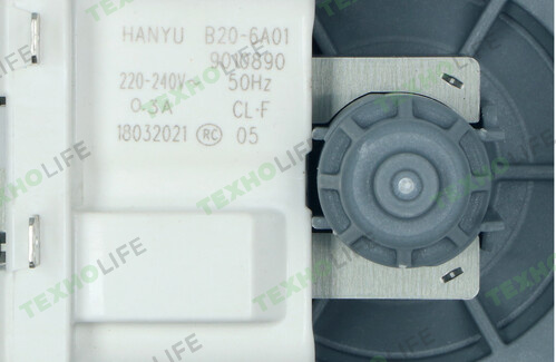 Насос стиральной машины, HANYU, 30W, на 3-ех винтах, с улиткой, Samsung, DC90-11110K, PMP002SA