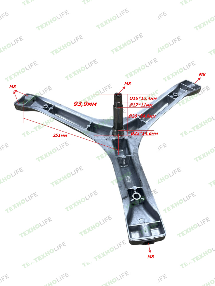 Крестовина барабана стиральной машины, Midea, Dexp, Leran, Бирюса, Tcl, 4c115-00006