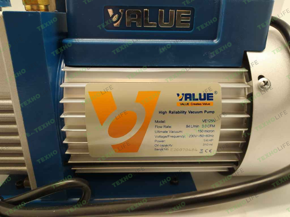 Вакуумный насос 1-ст VALUE VE125N (70л/мин) Вакуумный насос 1-ст VALUE VE125N (70л/мин)