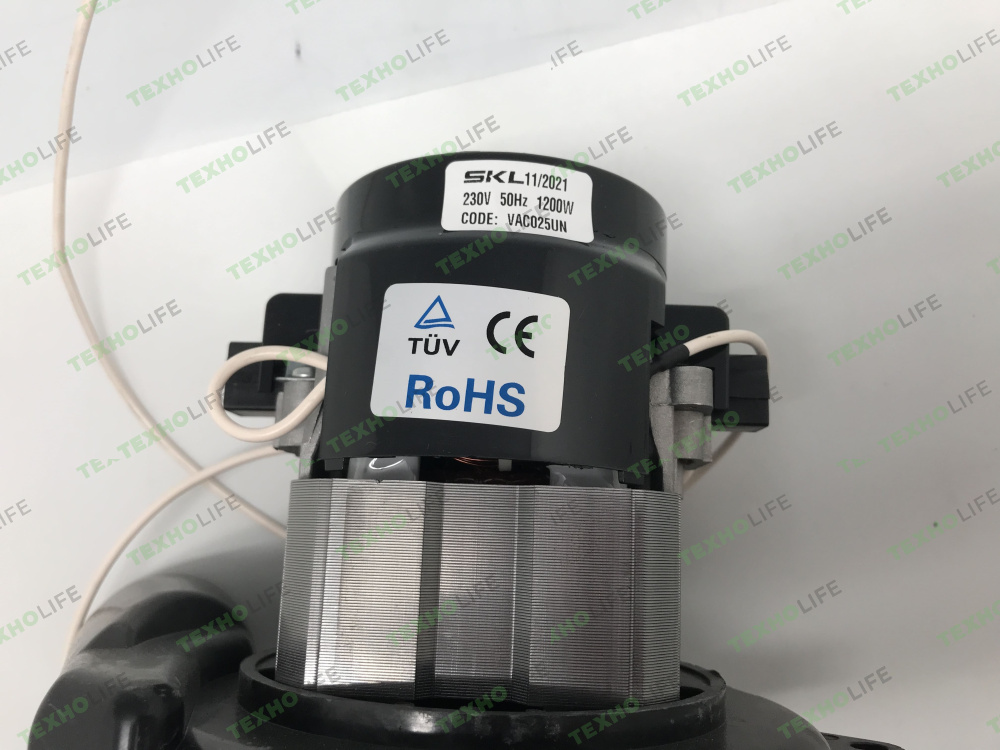 Двигатель моющего пылесоса 1200W VAC025UN Н180 Ø144