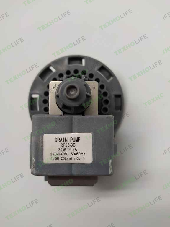 Насос стиральной машины Beko, на 8 защелках, фишка вперед, RP25-3E