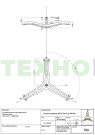 Крестовина барабана стиральной машины, Ariston, Whirlpool, 2101388180, H64, D17, Cod.790