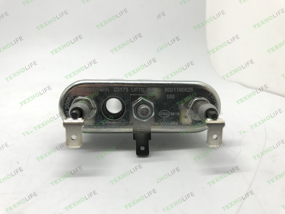 ТЭН стиральной машины, 2000W, L-200мм, прямой c отверст., Bosch, Bleckmann, 12040670, Оригинал