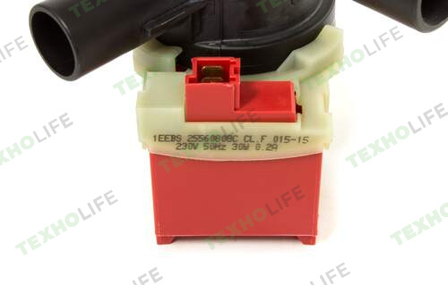 Насос стиральной машины, Copreci, 30W,на 4-ех защелках фишка вперед с улиткой Bosch 141896, PMP018BO