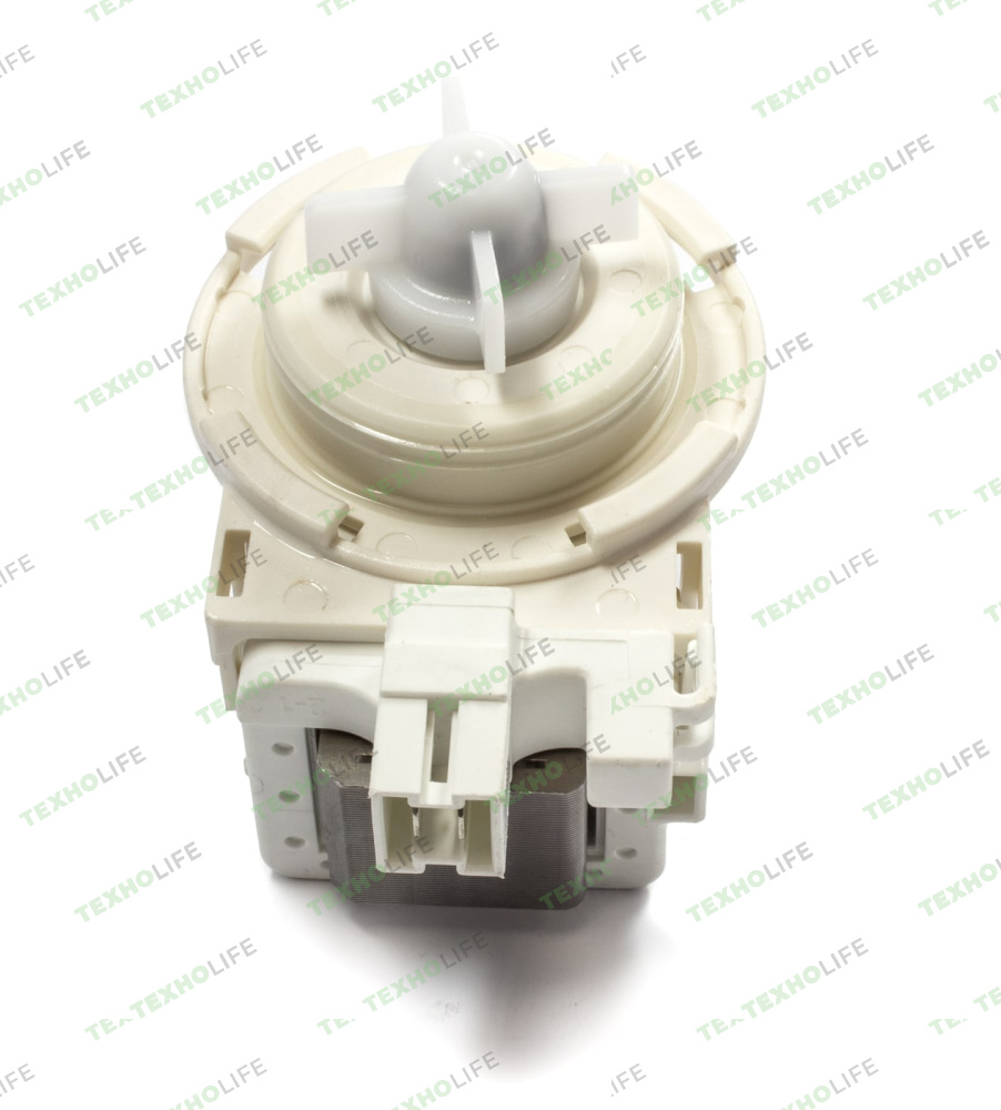 Насос стиральной машины, MIELE, 30W, на 4-ех защелках, клемы снизу, 00215431, PMP006MI