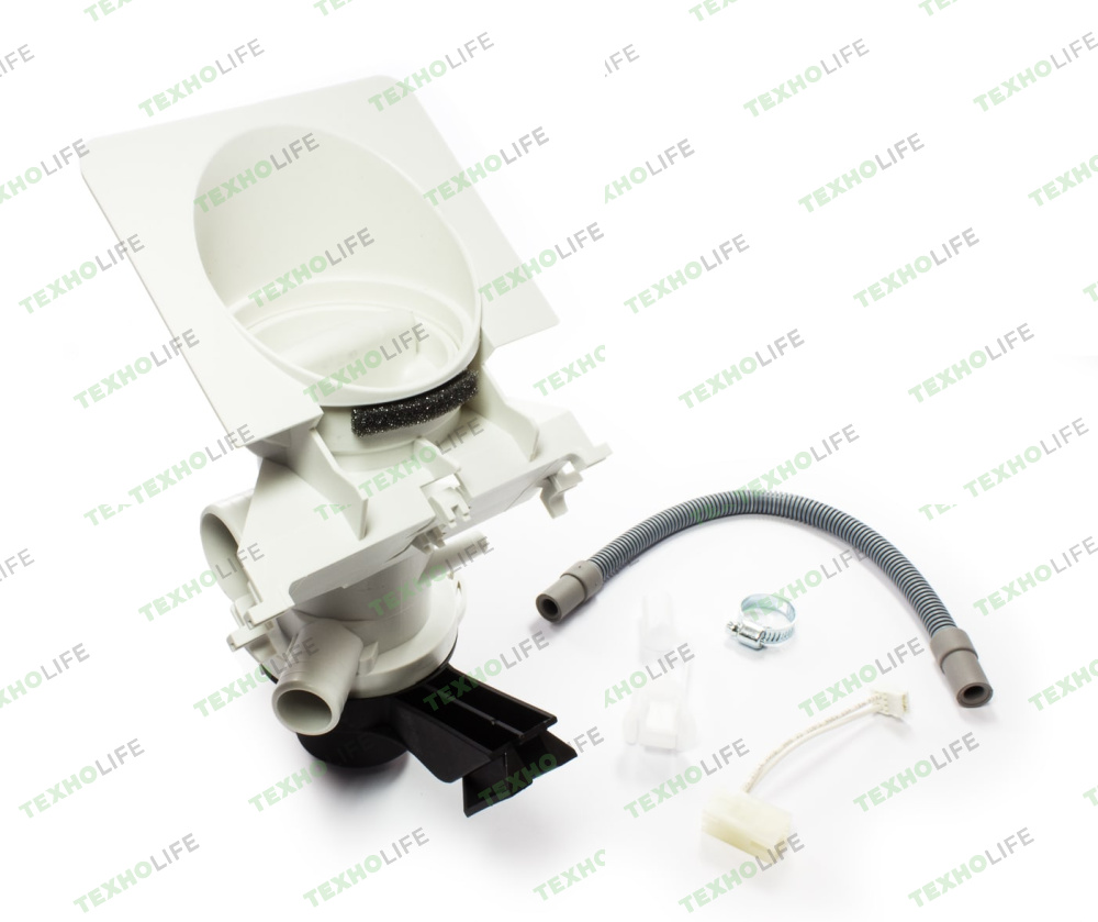 Насос стиральной машины, Indesit, Whirlpool, 481231028144, в сборе
