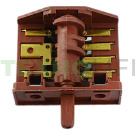 Переключатель поворотный для духовки с 4-ходовым пласт. валом PA66  GFR, 16A, 250V,серия 440
