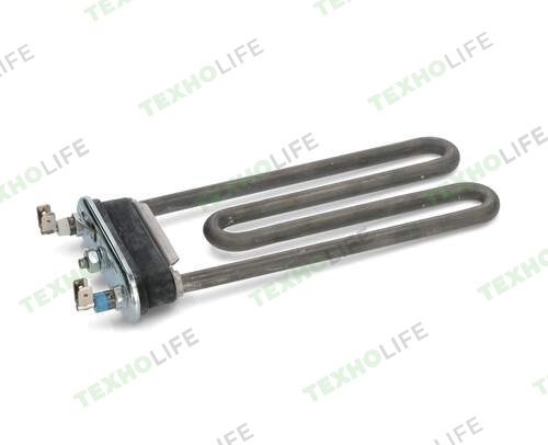 ТЭН стиральной машины, 1500W, L-185мм, прямой, без отверстия под датчик, Thermowatt, HTR000ZW