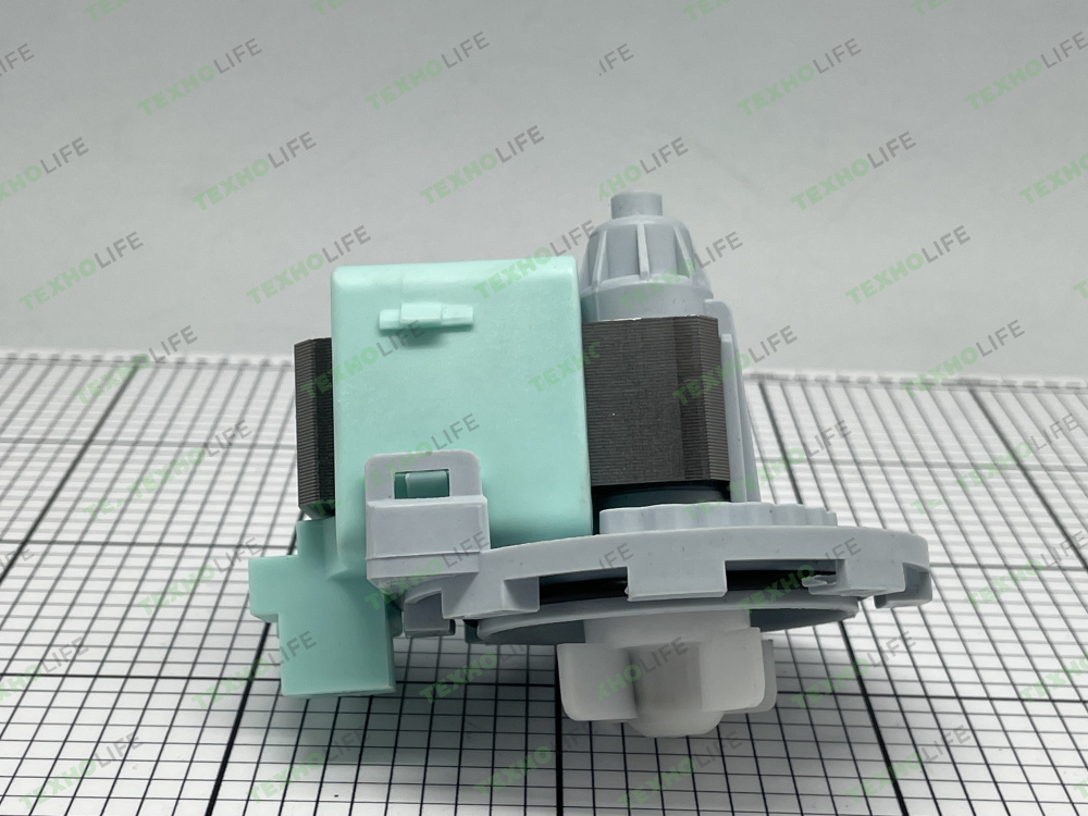 Насос стиральной машины, 40W, на 8 защелках, фишка вперед