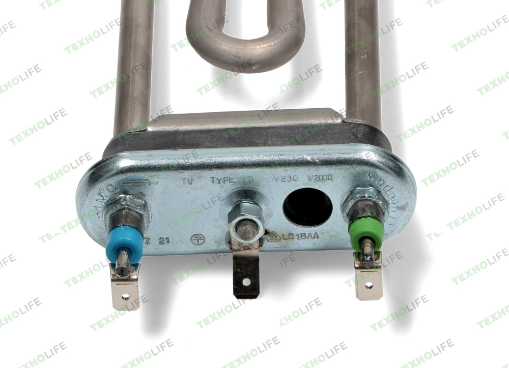 ТЭН стиральной машины, 2000W, L-217мм, прямой, с отверст., 32015942, HTR020UN, Vestel, Thermowatt