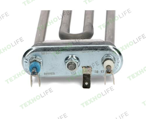 ТЭН стиральной машины, 1500W, L-185мм, прямой, без отверстия под датчик, Thermowatt, HTR000ZW