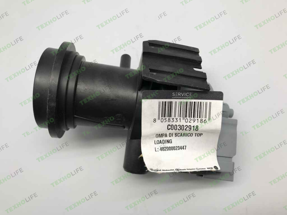 Насос стиральной машины, Askoll, 25W, на 3-ех винтах,фишка назад с улиткой Indesit Ariston C00302918