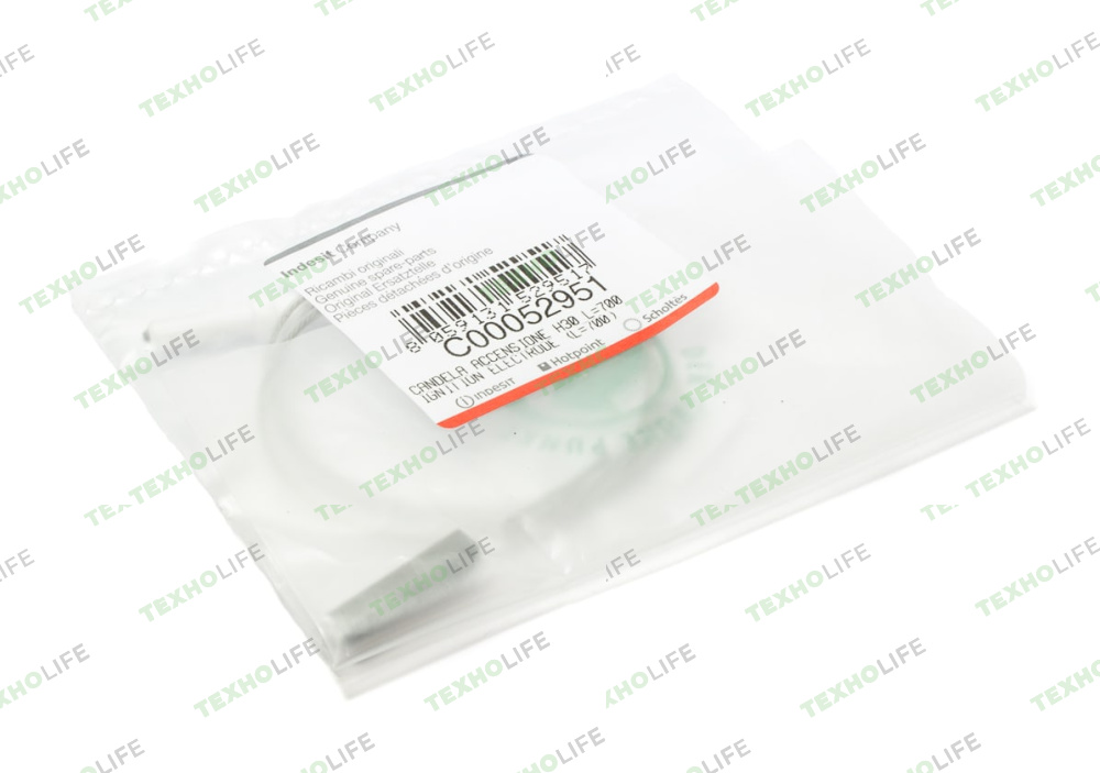 Свеча электророзжига плиты, Indesit, Ariston, Whirlpool, L700мм, C00052951, Оригинал