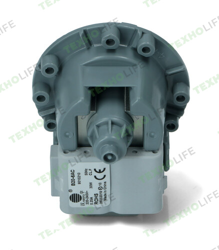 Насос стиральной машины, HANYU, 30W, на 3-ех винтах, клеммы вперед, 9010210, PMP526UN