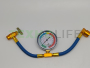 Шланг для заправки автокондиционера c манометром FC-AL801G70