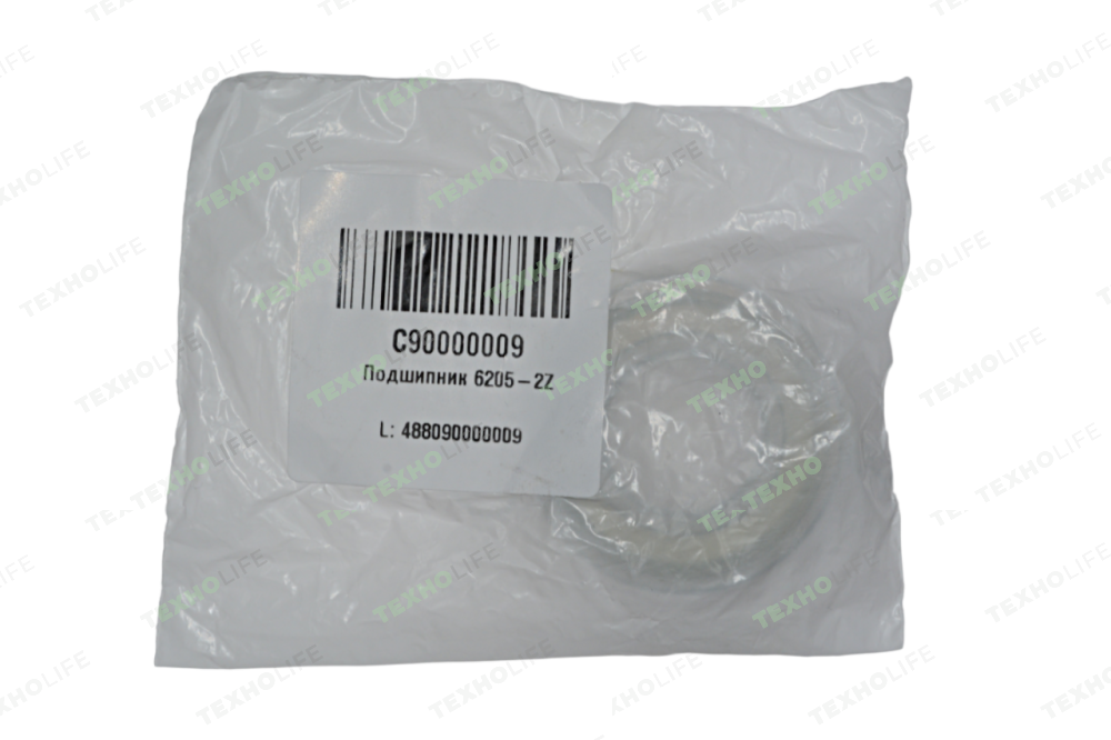 Подшипник 6205 ZZ (25*52*15) WUXI WHRBC, оригинальная упаковка Indesit, Китай