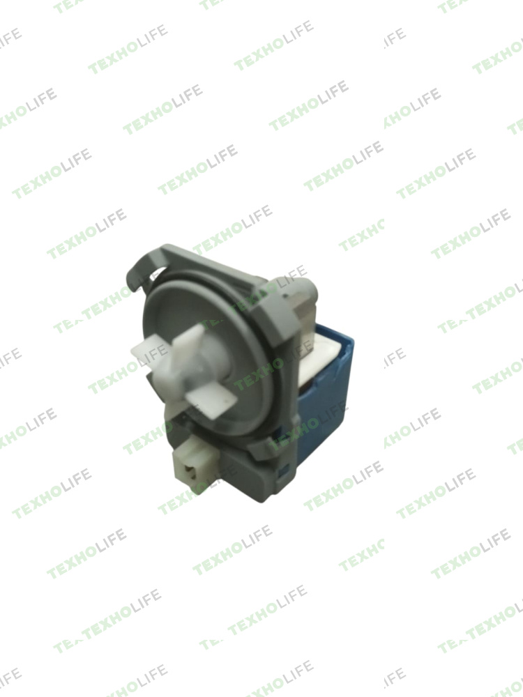 Насос стиральной машины, 30W, на 4-ех защелках, фишка вперед, Bosch, Siemens, PMP023BO,уценка