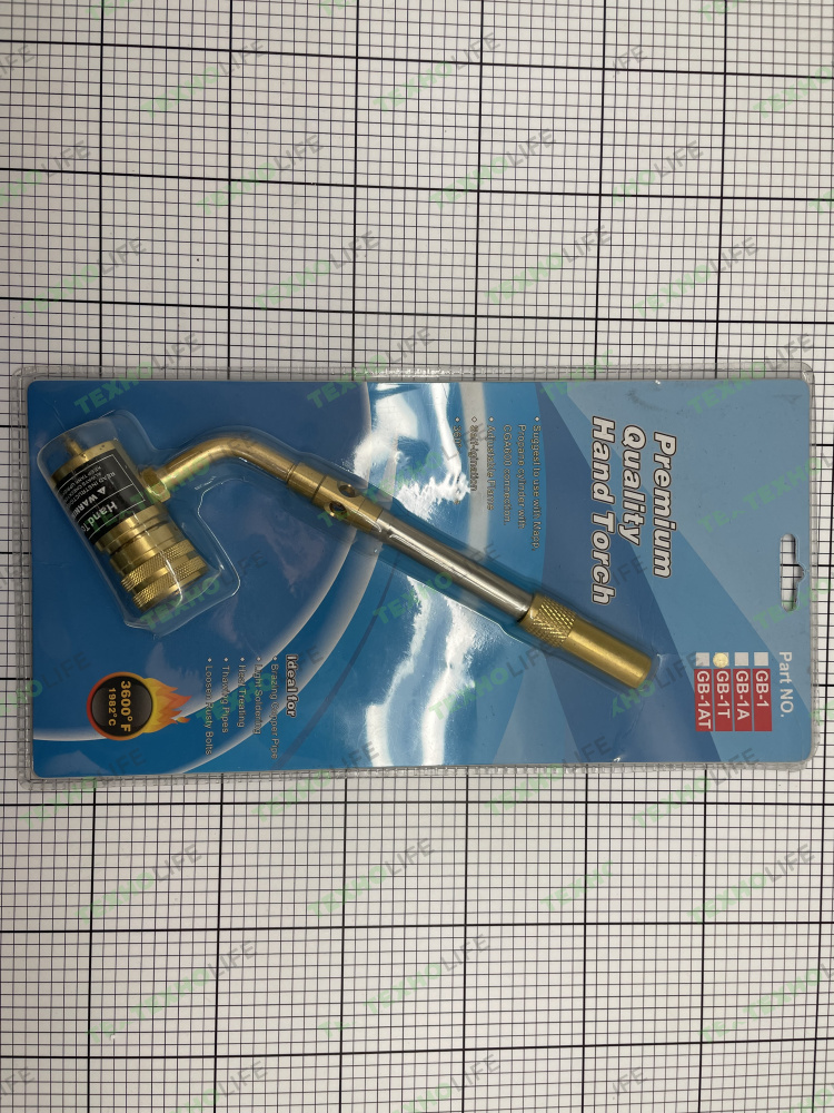 Горелка GB-1T без поджига, без шланга, насадка латунь Горелка GB-1T без поджига, без шланга, насадка латунь