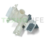 Насос стиральной машины, Bosch, Siemens, 30W, (3 защелки, фишка вперед, с улиткой) PMP040BO