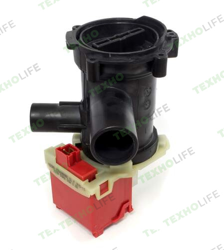 Насос стиральной машины, Copreci, 30W,на 4-ех защелках фишка вперед с улиткой Bosch 141896, PMP018BO