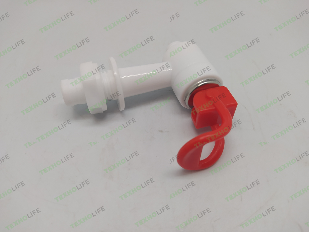 Кран кулера, KL003, наружняя резьба (красный) Кран кулера, KL003, наружняя резьба (красный)