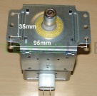 Магнетрон СВЧ, LG, 750W, MA0302GCW, 2M213-01TAG, без наклейки