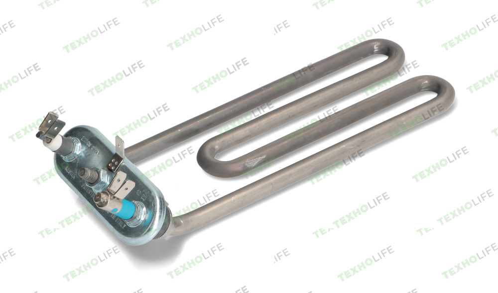 ТЭН стиральной машины, 2000W, (изог. А=18,В176, М120), Ariston, Indesit, HTR000PH