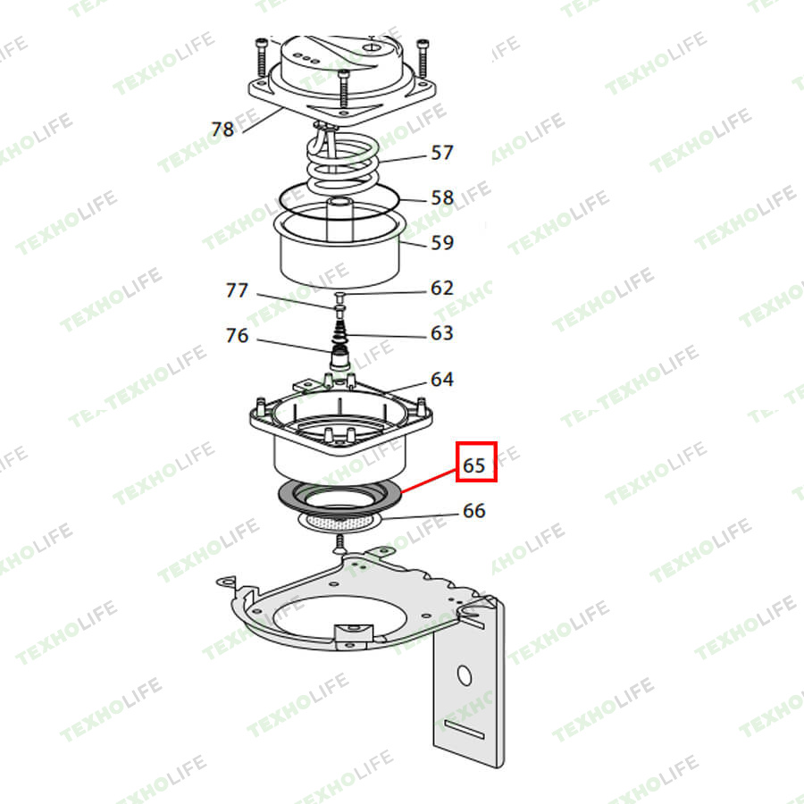 Кольцо уплотнительное кофемашины, DeLonghi, 7313285849