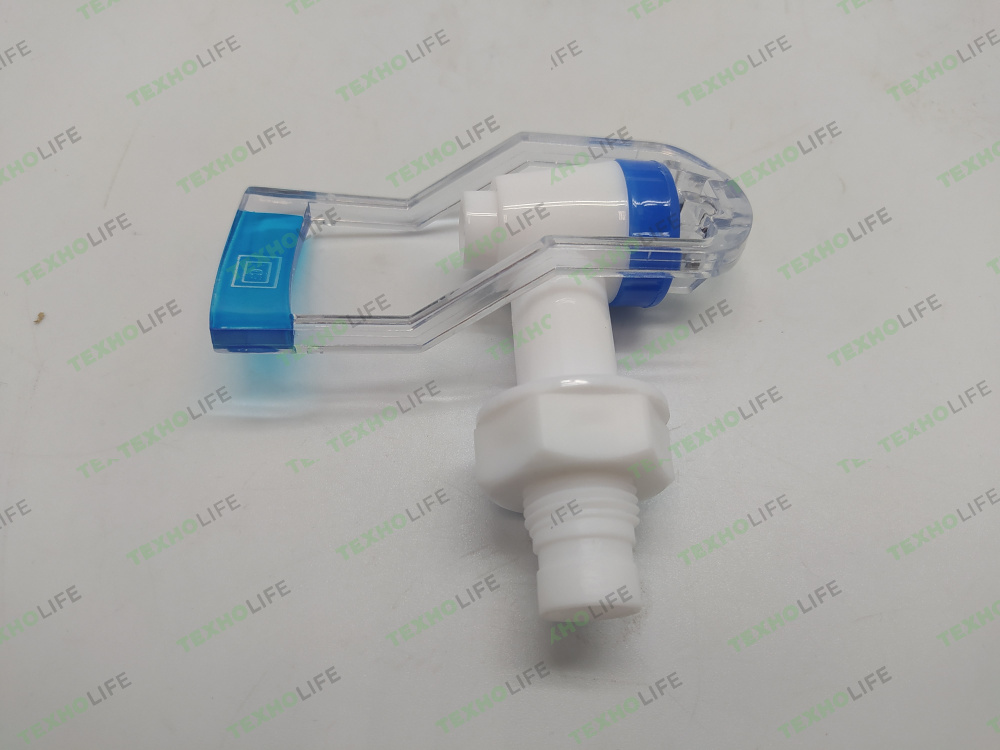 Кран кулера, KL005, наружняя резьба (синий) Кран кулера, KL005, наружняя резьба (синий)