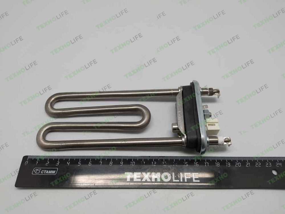 ТЭН стиральной машины, 1800W, L-160мм, прямой с датчиком, Haier, Weissgauff 0024000279, Оригинал