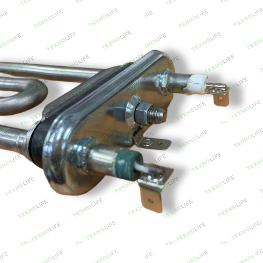 ТЭН стиральной машины, 1700W, L-165*120мм, без отверст., Kawai, прямой без пакета