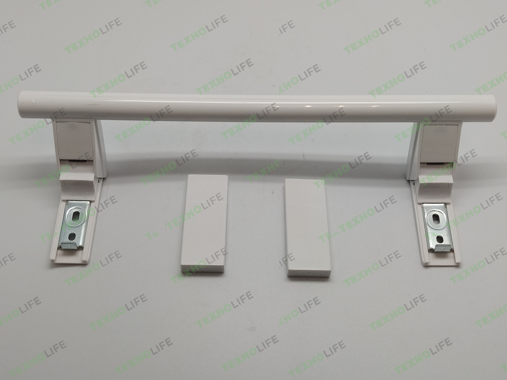 Ручка холодильника, Liebherr, L-31см, 908674200, 9086742, с накладками, белая, цена за 1 шт, аналог