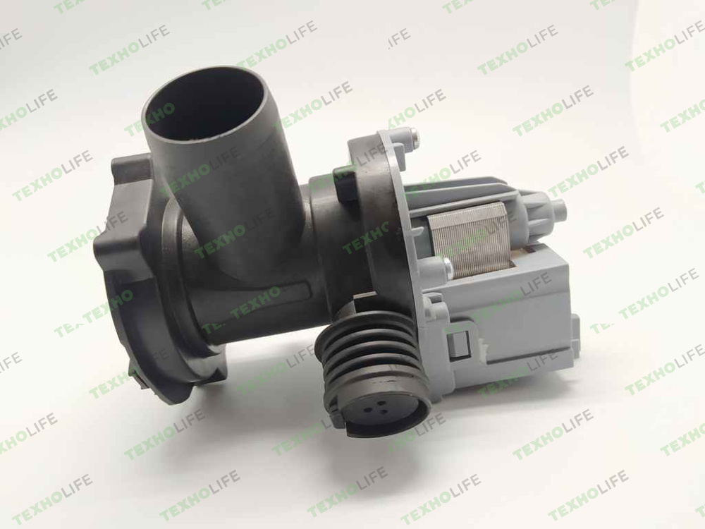 Насос стиральной машины, Askoll, на 3-ех винтах, фишка назад, Hotpoint-Ariston, с улиткой и фильтром