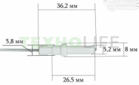 Свеча розжига газовой плиты, UN102-03.Sb.720