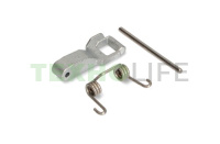 Крючок люка стиральной машины, LG, MFG63099101, комплект(крючок, пружина, крепление)