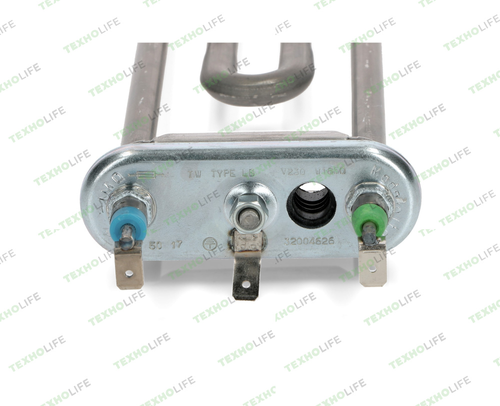 ТЭН стиральной машины, 1850W, L-215мм, прямой, с отверст., 32004626, HTR002VE, Vestel, Thermowatt